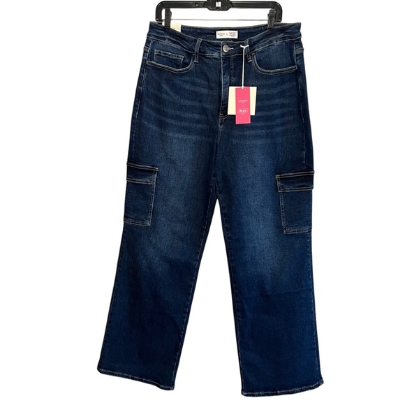 Lovervet Tummy Control Jeans 90’s Vintage Utility size 16W - Picture 1 of 8